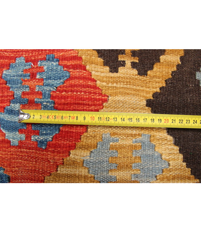 303x202 cm Handmade Afghan traditional Kilim Area Rug Wool Carpet