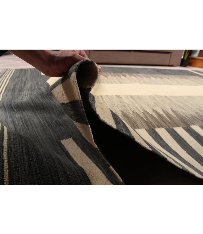 296x206 cm Handmade Afghan traditional Kilim Area Rug Wool Carpet