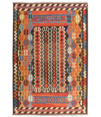 299x203cm Handgeweven traditionele Kelim Tapijt Wol