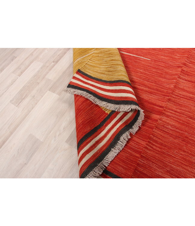 296x195 cm Handmade Afghan modern Kilim Area Rug Wool Carpet