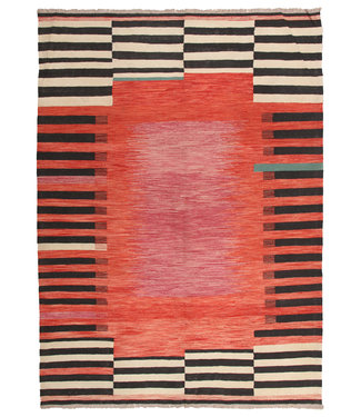 295x212 cm Handmade Afghan modern Kilim Area Rug Wool Carpet