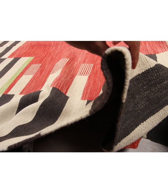 302x202cm Handmade Afghan modern Kilim Area Rug Wool Carpet