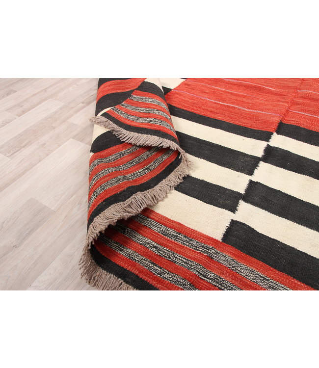 297x196cm Handmade Afghan modern Kilim Area Rug Wool Carpet