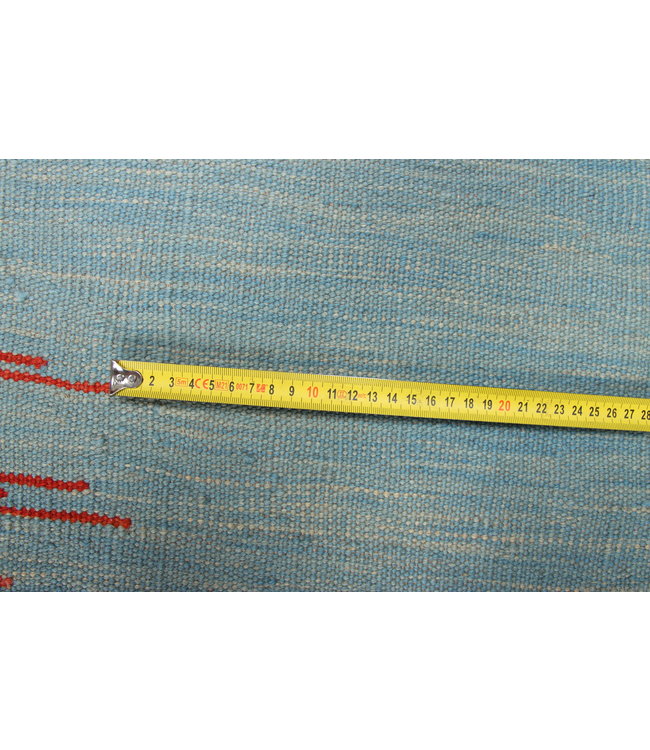 300x208 cm  Handgeweven modern Kelim Tapijt Wol