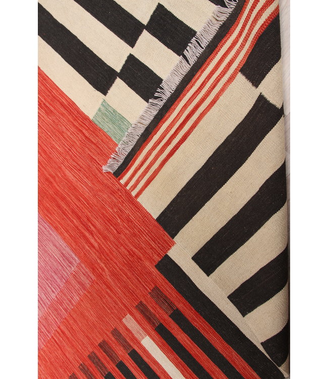 302x201cm Handgemacht modern Wolle Kelim Teppich