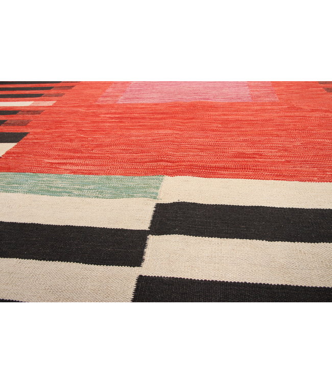 302x201cm Handgemacht modern Wolle Kelim Teppich
