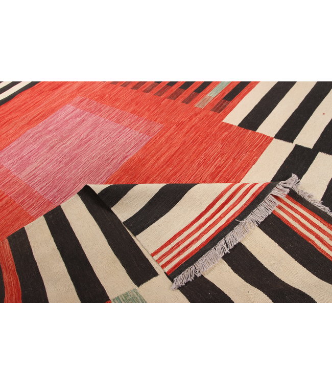 302x201cm Handgemacht modern Wolle Kelim Teppich