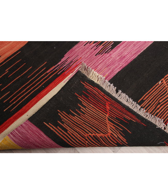 303x205 cm Handmade Afghan modern Kilim Area Rug Wool Carpet