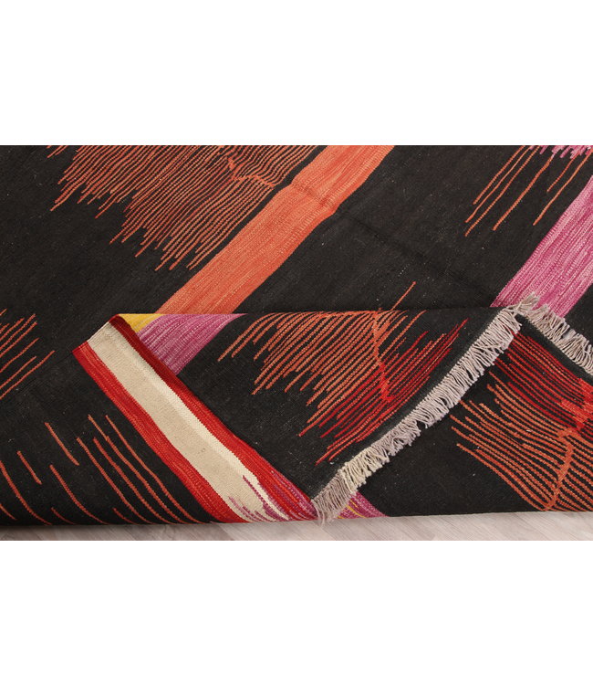 303x205 cm Handmade Afghan modern Kilim Area Rug Wool Carpet