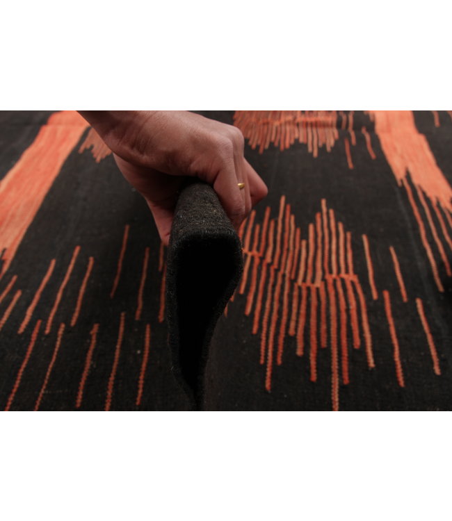 303x205 cm Handmade Afghan modern Kilim Area Rug Wool Carpet