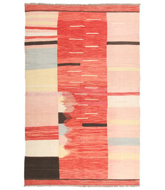 317x203  cm Handmade Afghan modern Kilim Area Rug Wool Carpet