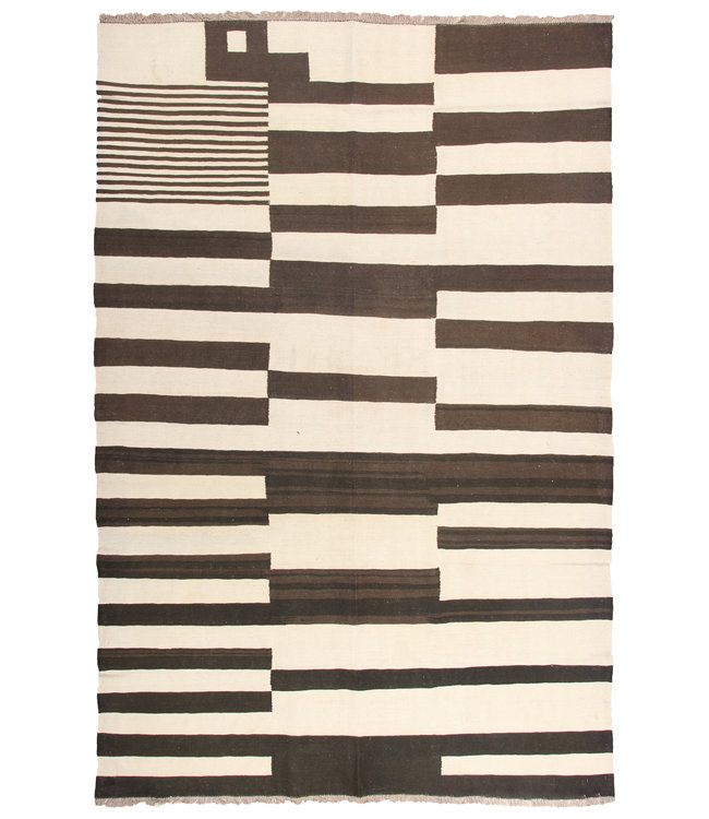 300x200 cm Handmade Afghan modern Kilim Area Rug Wool Carpet