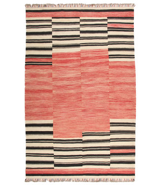319x202 cm Handgeweven modern Kelim Tapijt Wol 319x202 cm Handgeweven modern Kelim Tapijt Wol