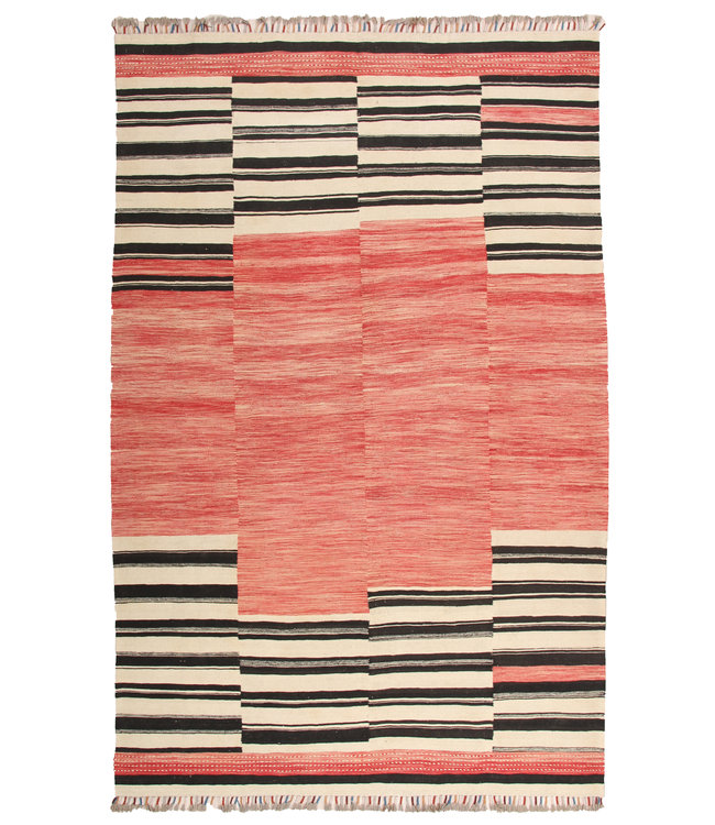 319x202 cm Handmade Afghan modern Kilim Area Rug Wool Carpet