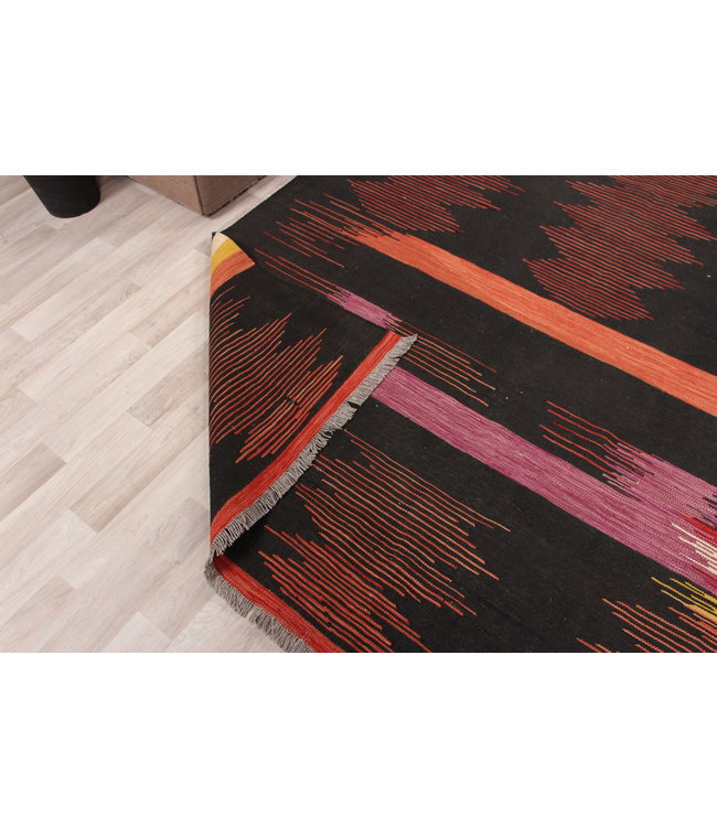 305x202cm Handgemacht traditionelle   Wolle Kelim Teppich