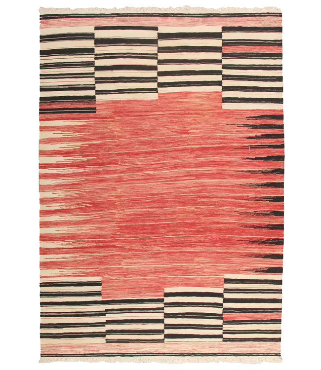 262x182cm Handmade Afghan modern Kilim Area Rug Wool Carpet