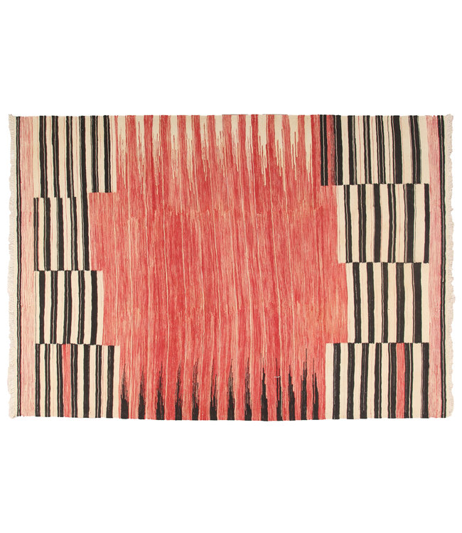 262x182cm Handmade Afghan modern Kilim Area Rug Wool Carpet