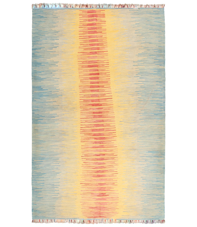 308x191cm Handgemacht modern Wolle Kelim Teppich