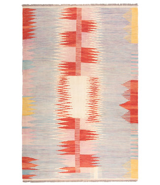 306x203cm Handgeweven modern Kelim Tapijt Wol 306x203cm Handgeweven modern Kelim Tapijt Wol