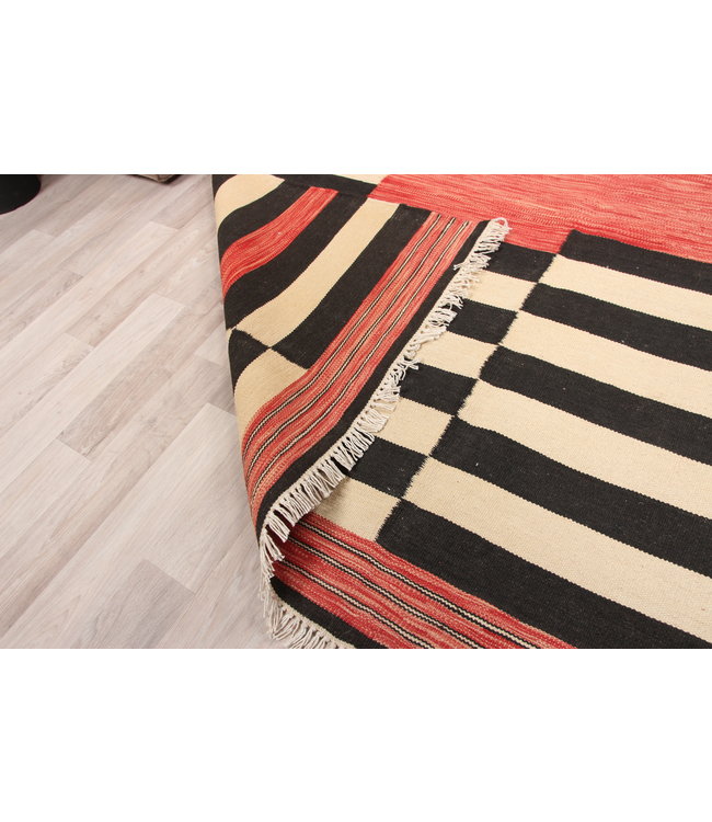 285x180cm Handgemacht modern Wolle Kelim Teppich