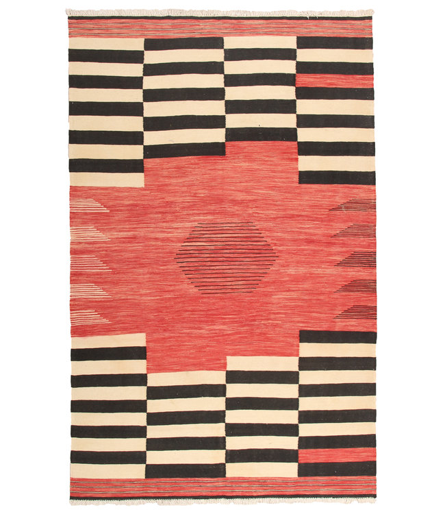 285x180cm Handmade Afghan modern Kilim Area Rug Wool Carpet