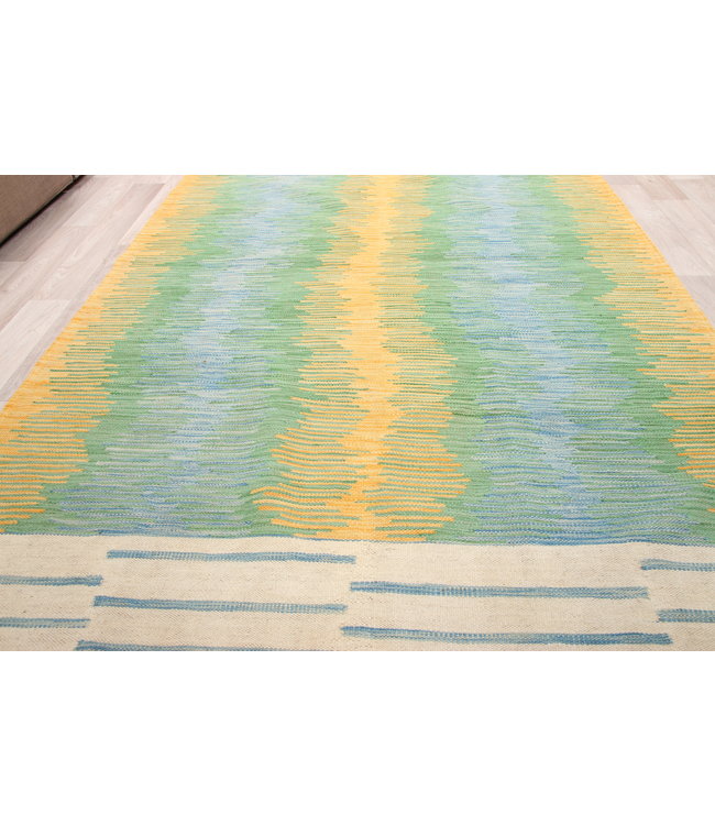 188x126cm Handmade Afghan modern Kilim Area Rug Wool Carpet