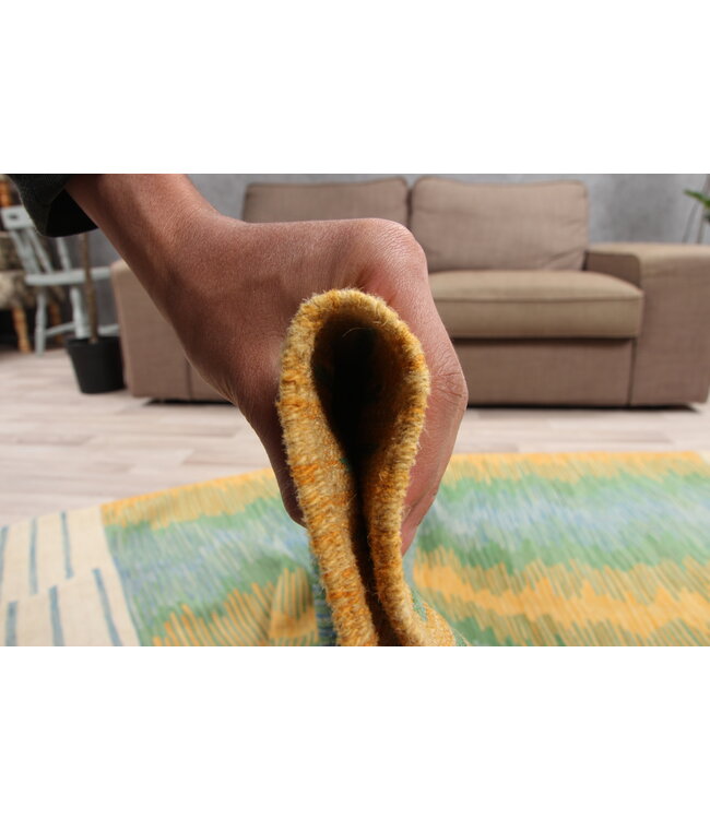 188x126cm Handmade Afghan modern Kilim Area Rug Wool Carpet