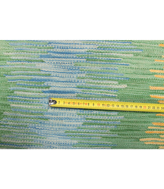 188x126cm  Handgeweven modern Kelim Tapijt Wol