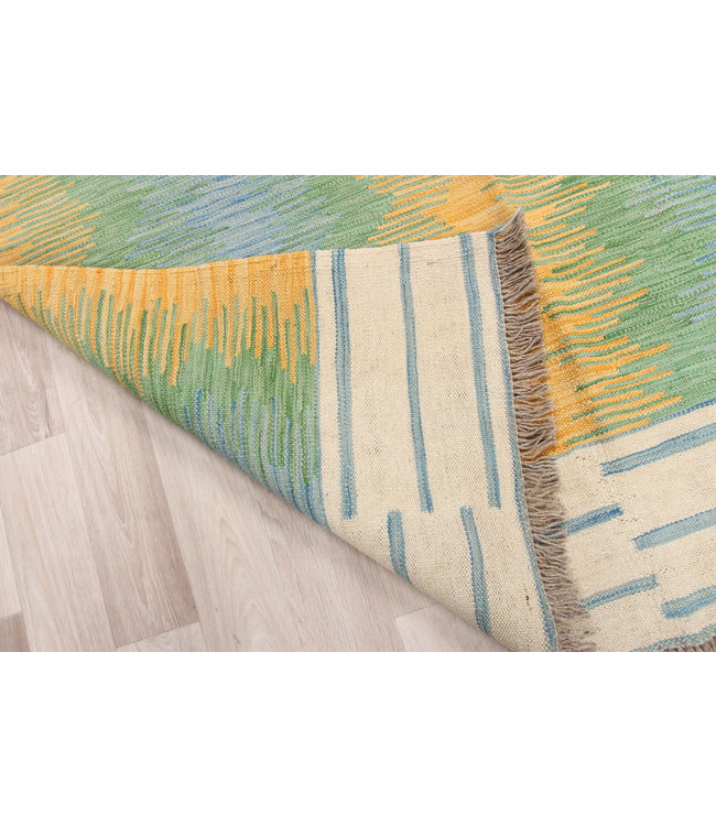 186x128cm Handmade Afghan modern Kilim Area Rug Wool Carpet