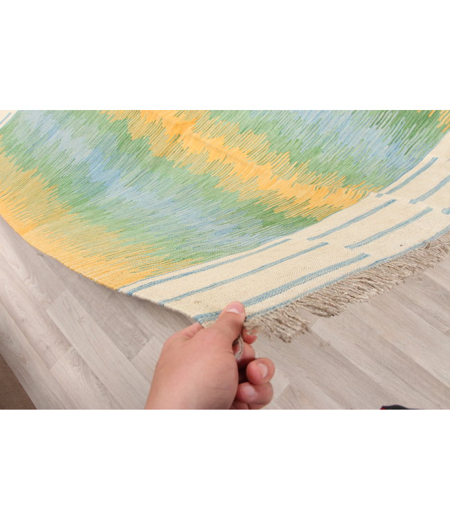 186x128cm Handmade Afghan modern Kilim Area Rug Wool Carpet