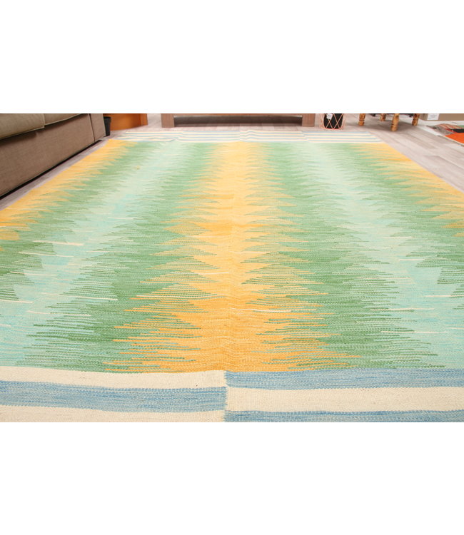 304x201cm Handgemacht modern Wolle Kelim Teppich