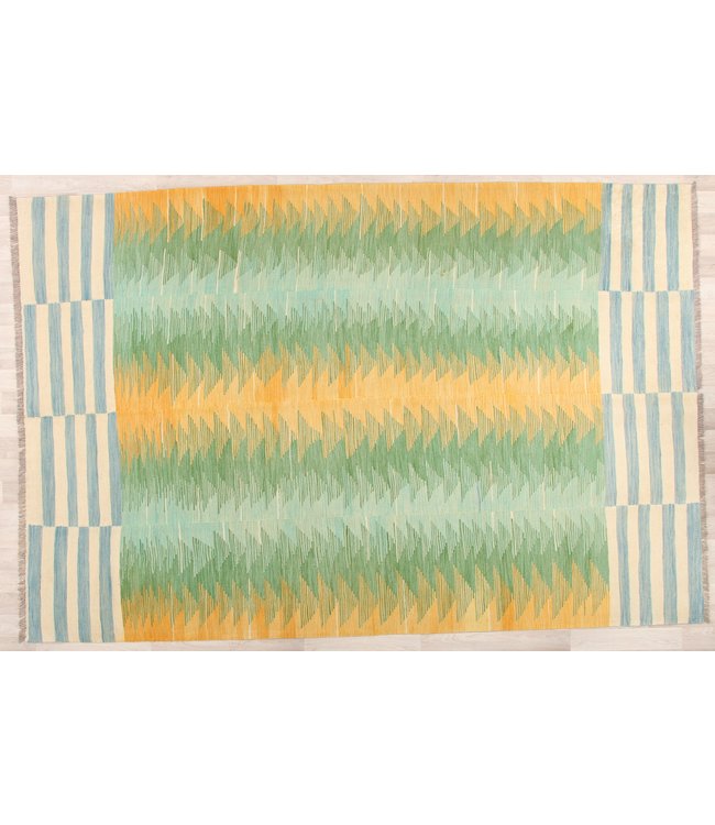 304x201cm Handgemacht modern Wolle Kelim Teppich