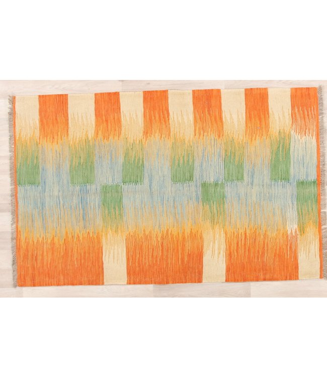 162x101cm Handmade Afghan modern Kilim Area Rug Wool Carpet