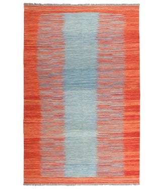 162x101cm Handmade Afghan modern Kilim Area Rug Wool Carpet