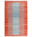 162x101cm Handgemacht modern Wolle Kelim Teppich