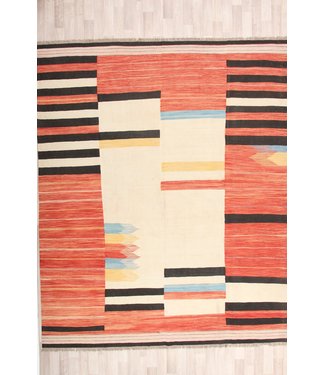 309x253cm Handgeweven modern Kelim Tapijt Wol 309x253cm Handgeweven modern Kelim Tapijt Wol