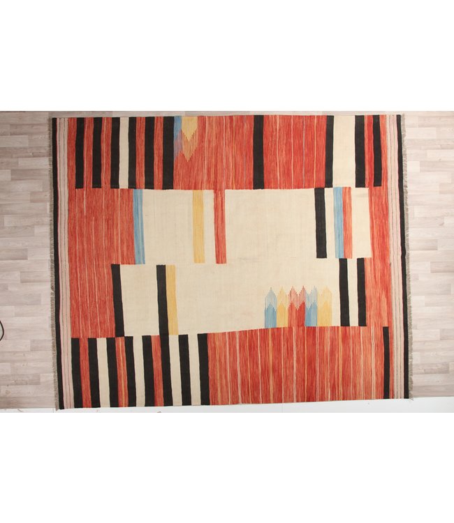 309x253cm Handgemacht modern Wolle Kelim Teppich