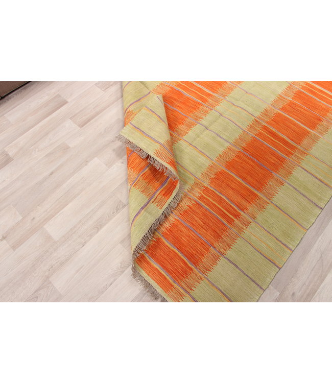 198x127cm Handmade Afghan modern Kilim Area Rug Wool Carpet