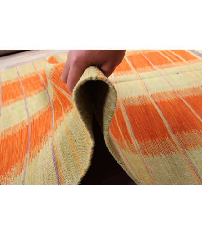 198x127cm Handmade Afghan modern Kilim Area Rug Wool Carpet