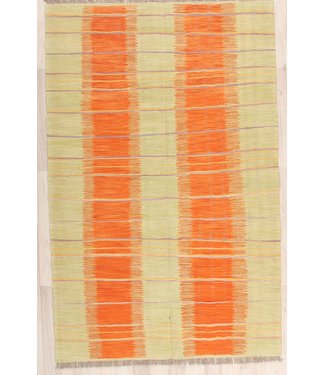 198x127cm Handmade Afghan modern Kilim Area Rug Wool Carpet