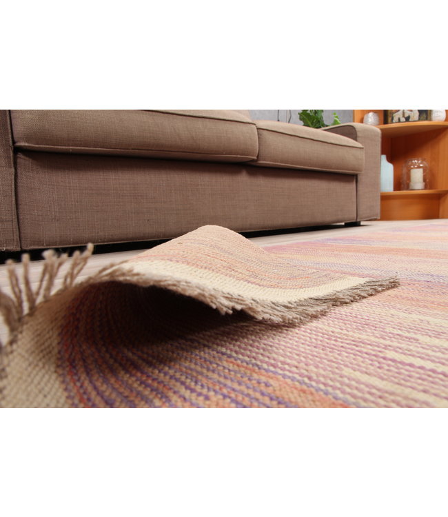 204x147cm Handmade Afghan modern Kilim Area Rug Wool Carpet