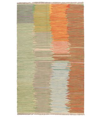 198x122cm Handgeweven modern Kelim Tapijt Wol 198x122cm Handgeweven modern Kelim Tapijt Wol