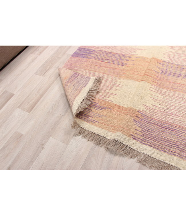 156x104cm Handgemacht modern Wolle Kelim Teppich