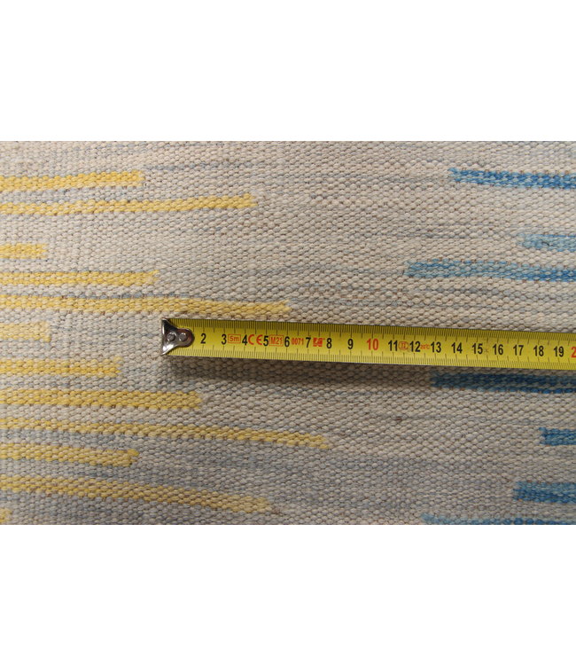 305x198cm Handmade Afghan modern Kilim Area Rug Wool Carpet