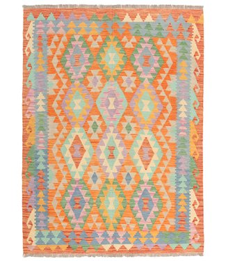 207x153 cm Handmade Afghan  traditional  Kilim Area Rug Wool Carpet