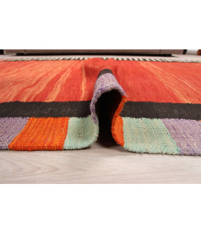 190x122cm Handmade Afghan modern Kilim Area Rug Wool Carpet