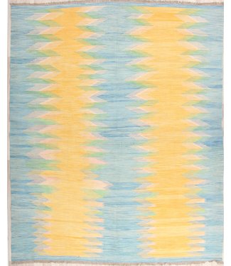 307x247cm Handgemacht modern Wolle Kelim Teppich