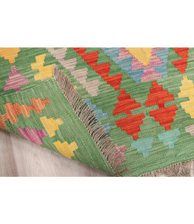 145x104cm Handmade Afghan traditional Kilim Area Rug Wool Carpet