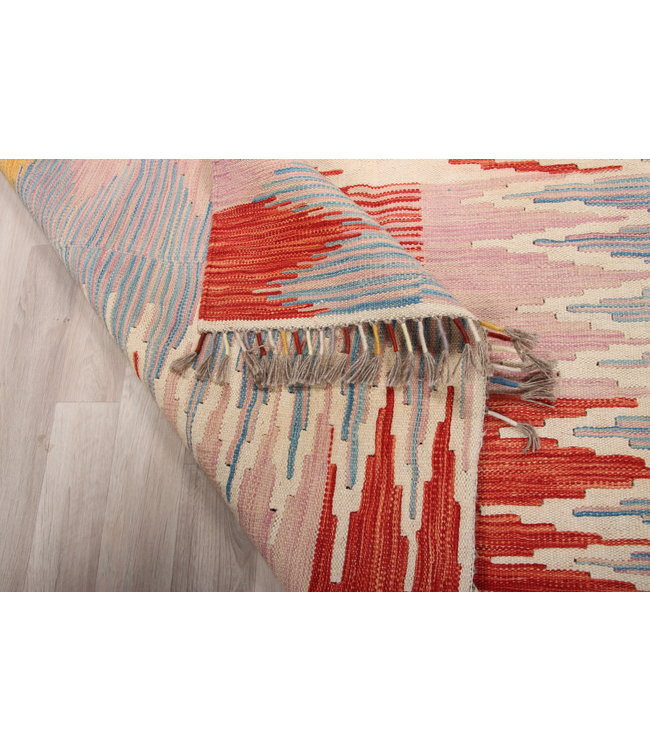 209x148cm Handgemacht modern Wolle Kelim Teppich