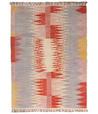 209x148cm Handgeweven modern Kelim Tapijt Wol 209x148cm Handgeweven modern Kelim Tapijt Wol